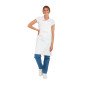 BLANC - Tablier plastique PVC pour femme de cuisine professionnel blanc en PVC femme restauration entretien cuisine menage