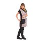 ZINC/NOIR - Chasuble tablier blouse professionnel femme entretien auxiliaire de vie menage aide a domicile