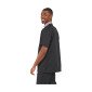 NOIR/ZINC - Veste de cuisine manches courtes professionnelle de travail à manches courtes homme cuisine serveur restaurant hôte