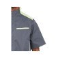 ARDOISE/ANIS - Veste de cuisine manches courtes professionnelle de travail à manches courtes homme hôtel restauration restauran