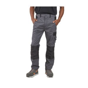 GRIS/NOIR - Pantalon de travail professionnel homme artisan manutention chantier transport