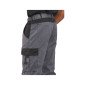 GRIS/NOIR - Pantalon de travail professionnel homme logistique artisan manutention chantier