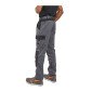 GRIS/NOIR - Pantalon de travail professionnel homme logistique artisan manutention chantier