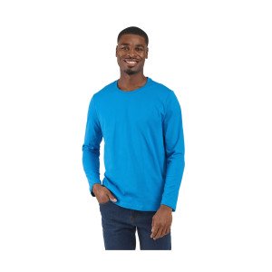 ATOLL - Tee-shirt professionnel de travail à manches longues homme aide a domicile infirmier auxiliaire de vie médical