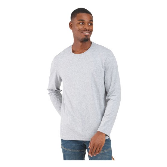 GRIS - Tee-shirt professionnel de travail à manches longues homme aide a domicile médical auxiliaire de vie infirmier