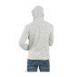 GRIS - Veste à capuche zippée chinée professionnelle de travail à manches longues homme aide a domicile infirmier auxiliaire de 