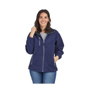 MARINE - Veste polaire professionnelle de travail à manches longues mixte auxiliaire de vie médical aide a domicile infirmier
