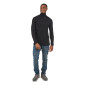 NOIR - Tee-shirt professionnel de travail à manches longues homme chantier transport artisan logistique