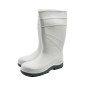BLANC - Botte blanche de sécurité S4 professionnelle de travail blanche en PVC EN ISO 20345 S4 mixte serveur restauration cuisin