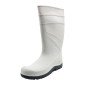 BLANC - Botte blanche de sécurité S4 professionnelle de travail blanche en PVC EN ISO 20345 S4 mixte serveur restauration cuisin
