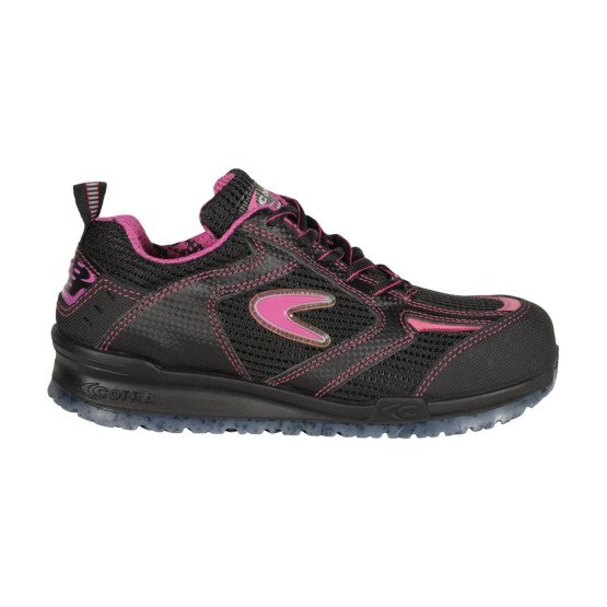 FUCHSIA - Chaussure de sécurité S1PS professionnelle de travail EN ISO 20345 S1PS femme chantier entretien artisan menage