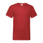 ROUGE - Tee-shirt professionnel de travail à manches courtes 100% coton homme