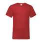 ROUGE - Tee-shirt professionnel de travail à manches courtes 100% coton homme infirmier aide a domicile médical auxiliaire de vi