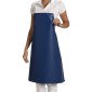 BLEU - Tablier de cuisine professionnel blanc en PVC femme restauration entretien serveur menage