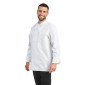 BLANC - Veste de cuisine manches longues professionnelle de travail à manches longues 100% coton mixte hôtel restauration restau