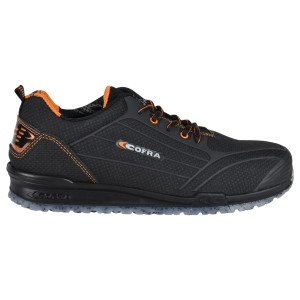 NOIR - Chaussure de sécurité S3S professionnelle de travail noire en cuir EN ISO 20345 S3S homme artisan menage chantier entreti