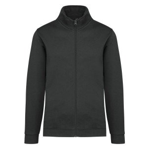 GRIS - Veste molleton zippée professionnelle de travail à manches longues mixte aide a domicile médical auxiliaire de vie infirm