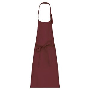 BORDEAUX - Tablier de cuisine professionnel blanc noir 100% coton menage aide a domicile entretien auxiliaire de vie