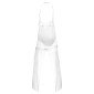 BLANC - Tablier de cuisine professionnel blanc noir 100% coton menage auxiliaire de vie entretien aide a domicile