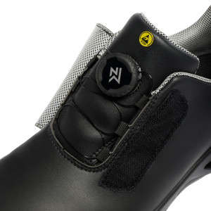 NOIR - Chaussure de cuisine de sécurité S2 professionnelle de travail blanche noire EN ISO 20345 S2 mixte restaurant hôtel cuis