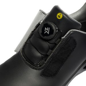 NOIR - Chaussure de cuisine de sécurité S2 professionnelle de travail blanche noire EN ISO 20345 S2 mixte cuisine restaurant se