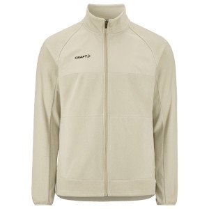 BEIGE - Veste polaire professionnelle de travail à manches longues homme entretien aide a domicile menage auxiliaire de vie