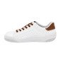 BLANC/MARRON - Tennis de sécurité S1P professionnelle de travail blanche noire en cuir EN ISO 20345 S1P mixte artisan menage cha
