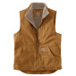 MARRON - Gilet de travail professionnel sans manches homme logistique artisan transport chantier