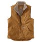 MARRON - Gilet de travail professionnel sans manches homme manutention artisan logistique chantier