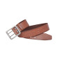 MARRON - Ceinture professionnelle de travail en cuir homme logistique artisan manutention chantier