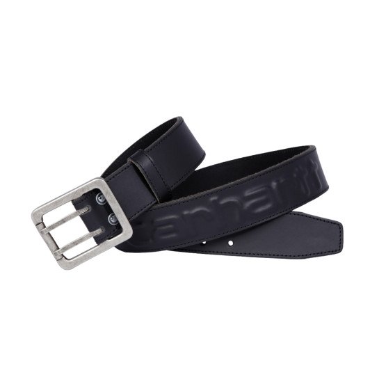 NOIR - Ceinture professionnelle de travail en cuir homme logistique artisan manutention chantier
