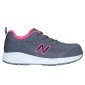 GRIS/ROSE - Chaussure de sécurité S1PL professionnelle de travail noire EN ISO 20345 S1PL femme manutention chantier logistique