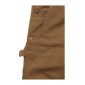 MARRON - Salopette professionnelle de travail 100% coton homme manutention artisan logistique chantier