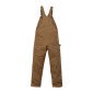 MARRON - Salopette professionnelle de travail 100% coton homme manutention artisan logistique chantier