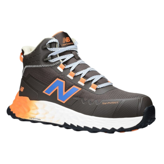 MARRON/ORANGE - Chaussure de sécurité S3L professionnelle de travail noire EN ISO 20345 S3L homme transport artisan manutention