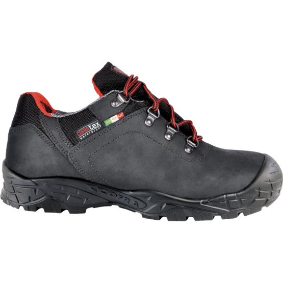 NOIR - Chaussure de sécurité S7S professionnelle de travail noire en cuir EN ISO 20345 S7S homme transport chantier logistique a