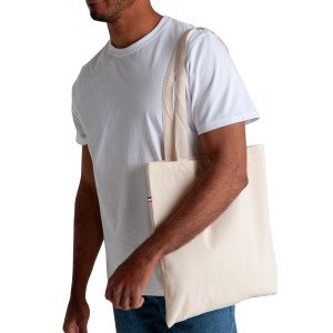 ECRU - Tote bag professionnel de travail 100% coton mixte école foyer internat crèche