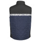 MARINE/NOIR - Gilet de travail professionnel sans manches homme chantier transport artisan manutention
