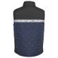MARINE/NOIR - Gilet de travail professionnel sans manches homme transport artisan manutention chantier
