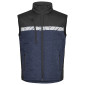 MARINE/NOIR - Gilet de travail professionnel sans manches homme chantier transport artisan manutention