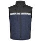 MARINE/NOIR - Gilet de travail professionnel sans manches homme transport artisan manutention chantier