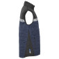 MARINE/NOIR - Gilet de travail professionnel sans manches homme chantier transport artisan manutention