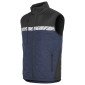 MARINE/NOIR - Gilet de travail professionnel sans manches homme transport artisan manutention chantier