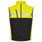 NOIR/FLUO - Gilet de travail professionnel sans manches homme transport artisan manutention chantier