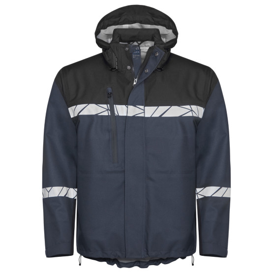 MARINE/NOIR - Softshell professionnelle de travail homme chantier transport artisan logistique