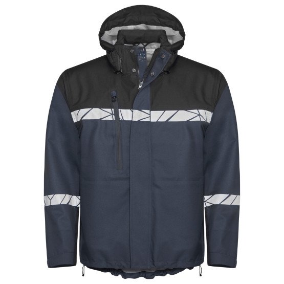 MARINE/NOIR - Softshell professionnelle de travail homme transport chantier logistique artisan