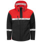 NOIR/ROUGE - Softshell professionnelle de travail homme chantier transport artisan logistique