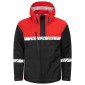 NOIR/ROUGE - Softshell professionnelle de travail homme transport chantier logistique artisan