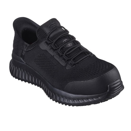 NOIR - Chaussure de sécurité S1PL professionnelle de travail noire EN ISO 20345 S1PL homme aide a domicile médical auxiliaire d