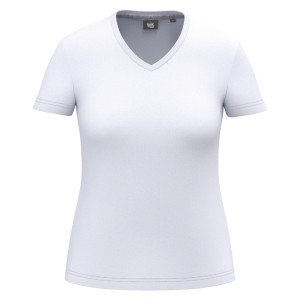 BLANC - Tee-shirt professionnel de travail à manches courtes femme aide a domicile infirmier auxiliaire de vie médical